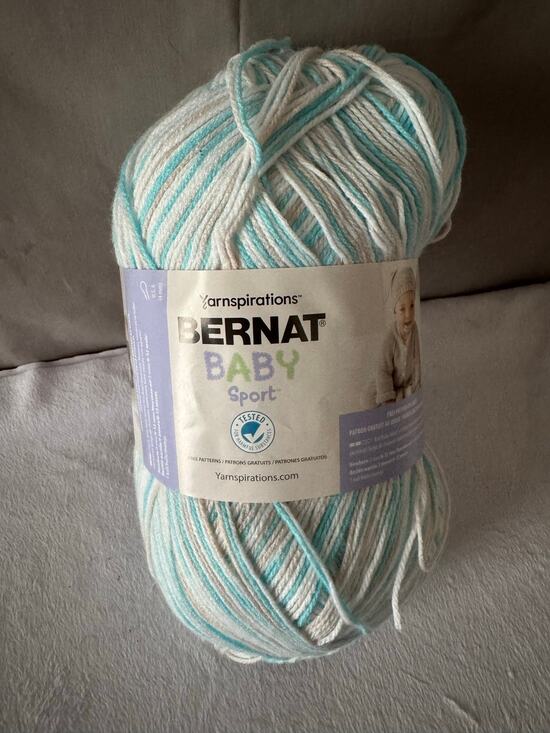 Bernat Other - Bernat Baby Sport Popsicle Blue Ombre Yarn 9.8 oz 1004 Yards 100% Acrylic, New